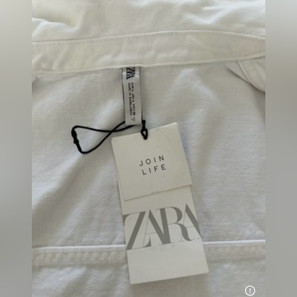 Zara Classic White Vest. Size L - Picture 10 of 11